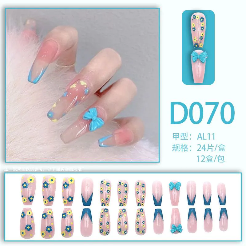 image-Fake Nails - Star Pattern Wearable Glue-On Nails