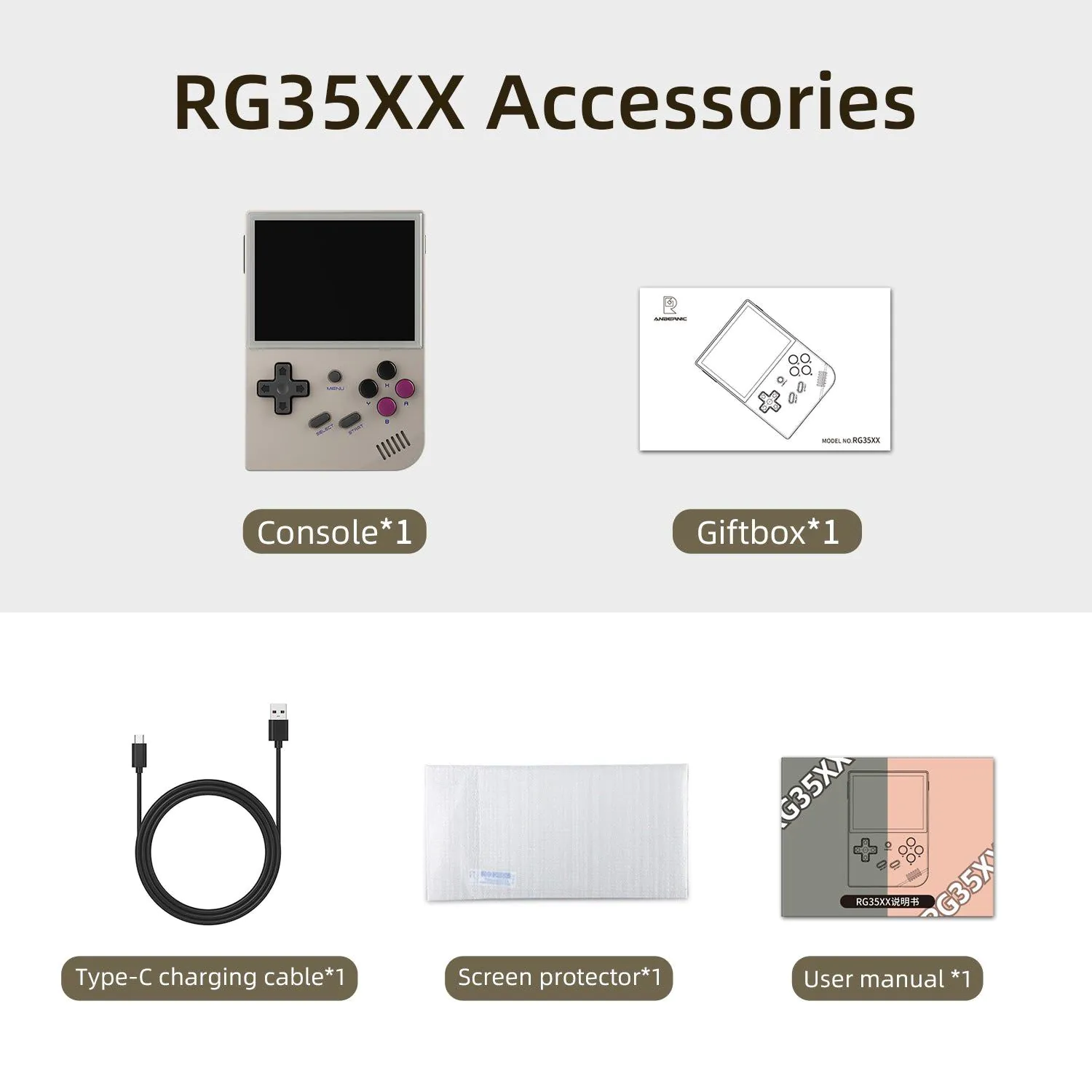 image-RG35XX Handheld Retro Gaming Console - GBA PS1 Arcade