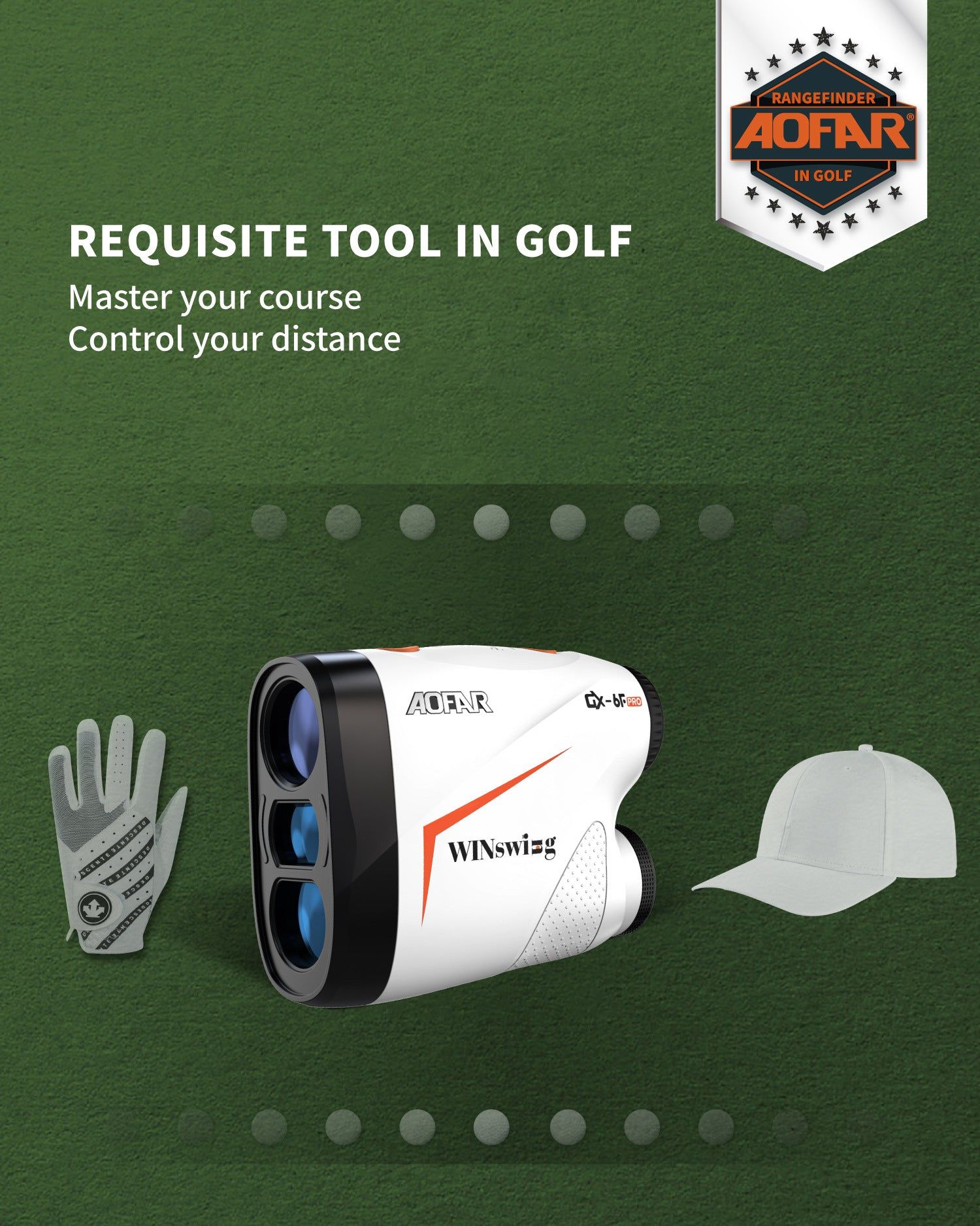 image-AOFAR Golf Rangefinder GX-6Fpro Laser 600yd