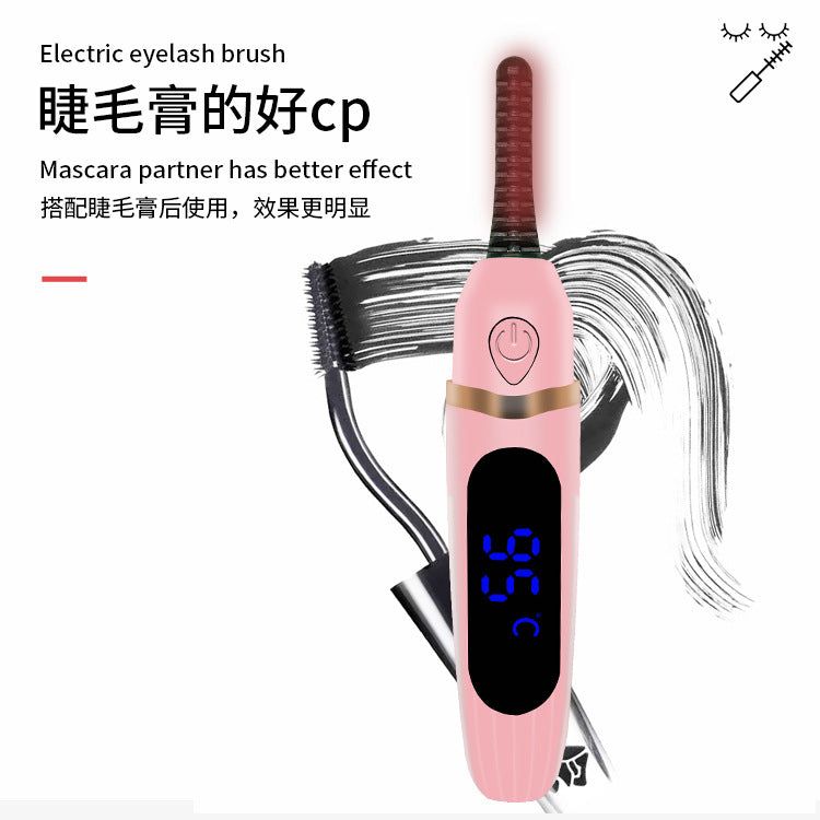 image-Electric Eyelash Curler USB Rechargeable - Green