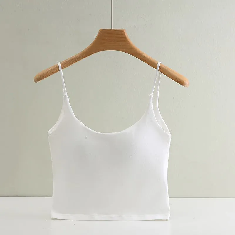 image-Cotton Bra Top - White M Wireless Full Cup