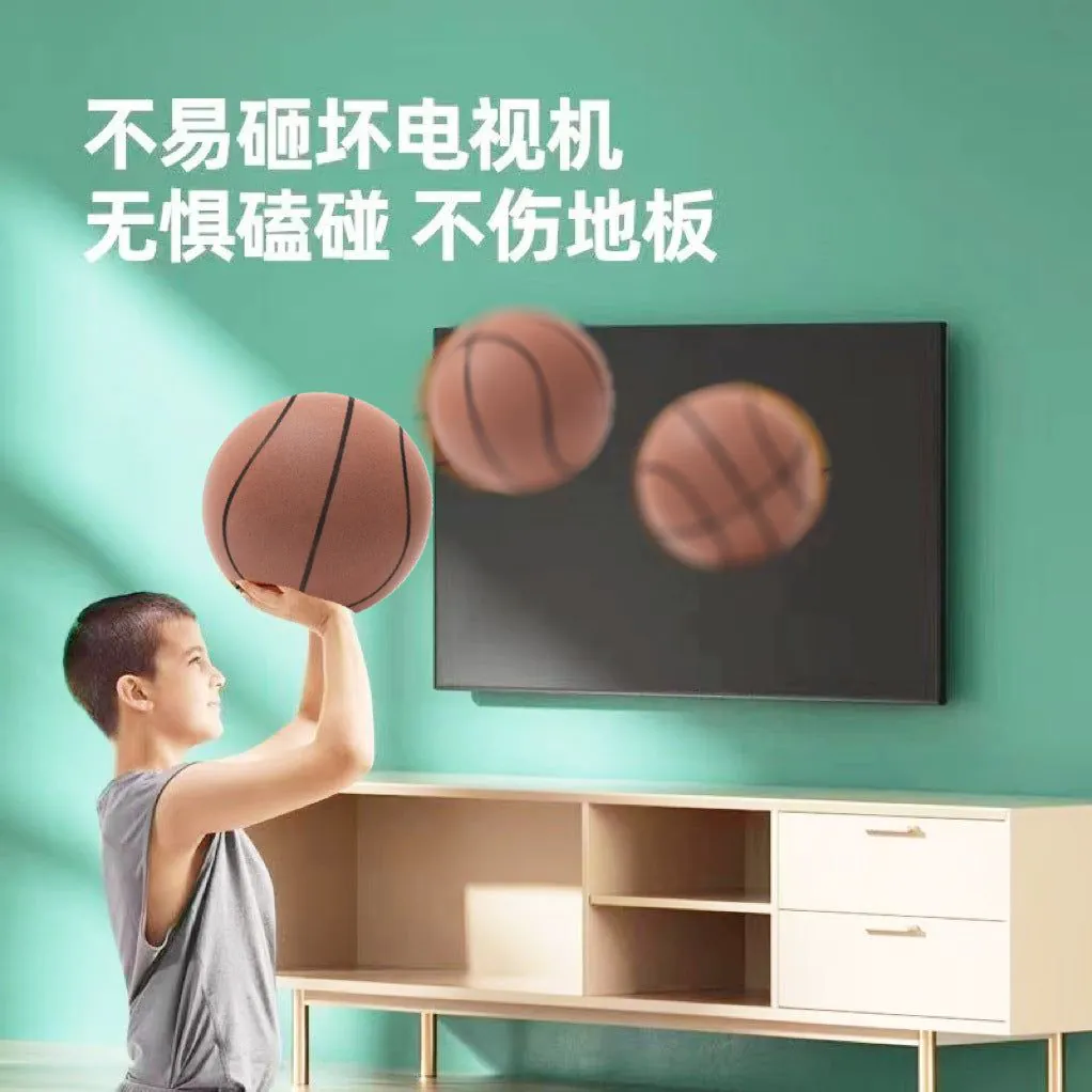 image-Silent Basketball Hoop Set - Orange 32cm