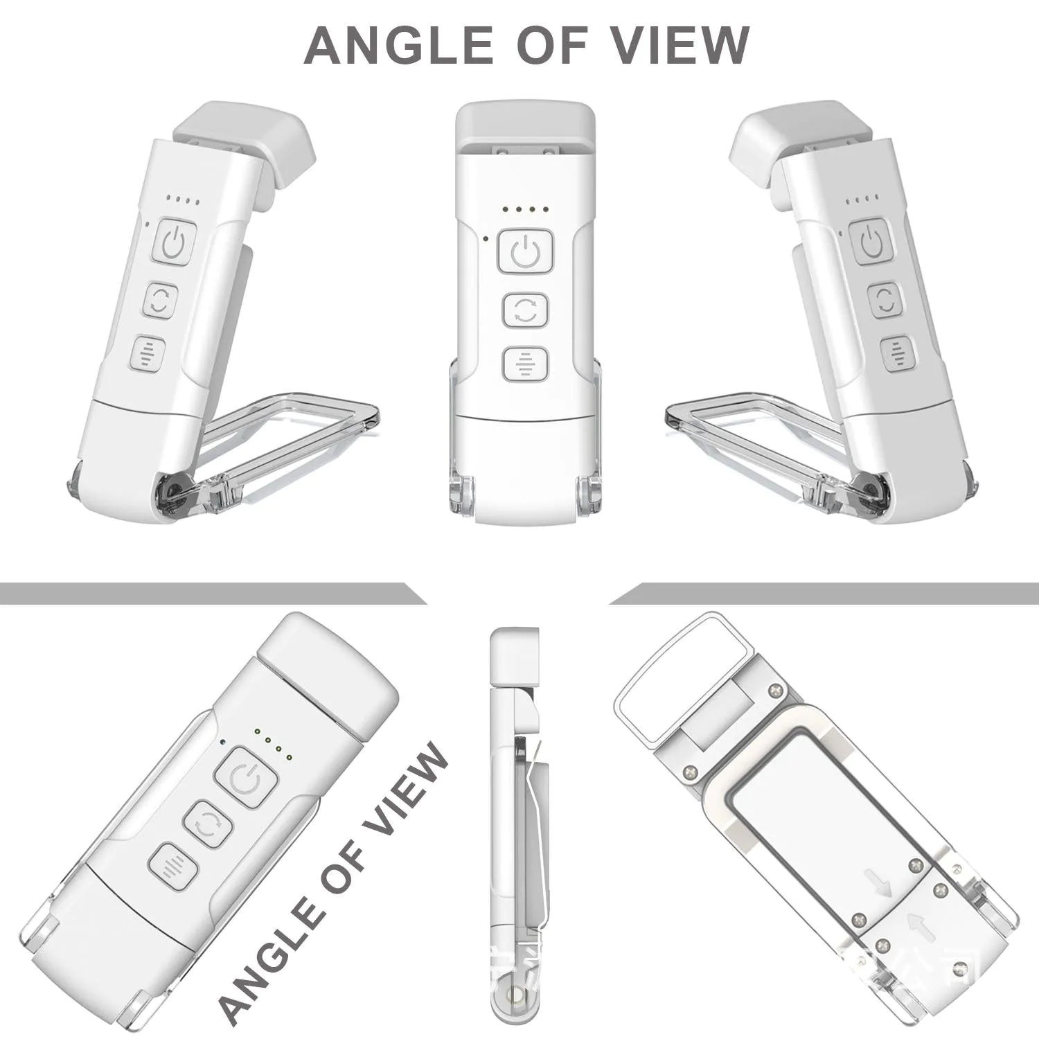 image-LED Book Clip Light - USB Rechargeable White 