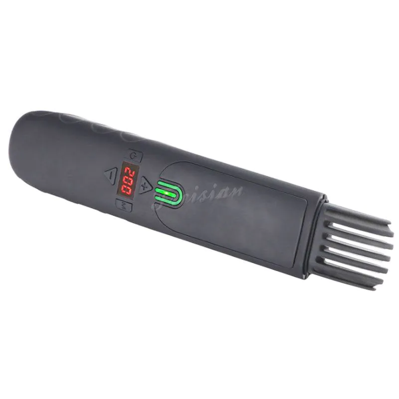 image-Men's Electric Beard Straightener Comb - USB Rechargeable 