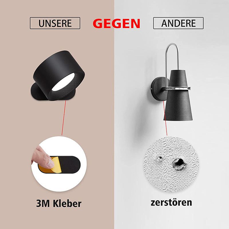 image-USB Rechargeable LED Wall Lamp - Touch Magnetic