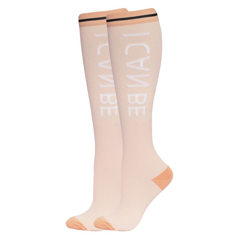 image-Hotfield Women's Compression Calf Socks - Light Orange 