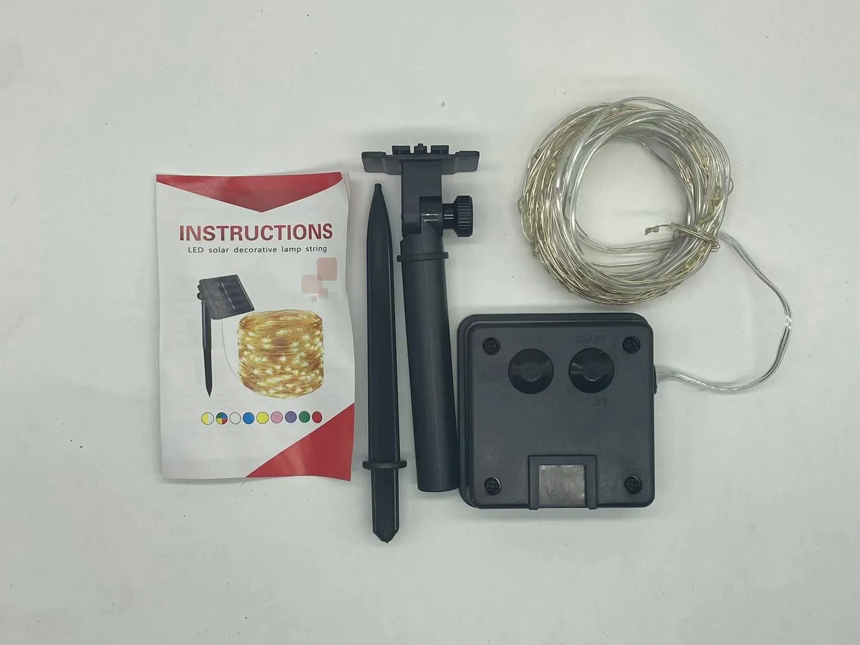 image-Xincheng Solar String Lights Purple Remote Control