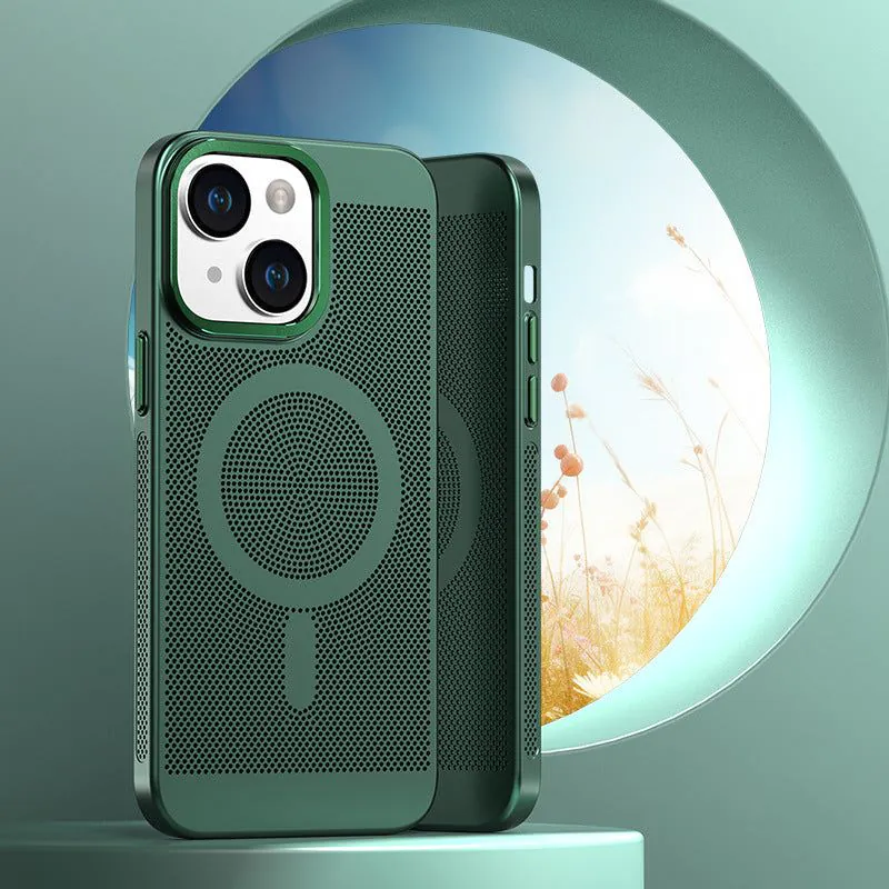 image-Apple 14 Magnetic Phone Case, Ultra-Thin Cooling, iPhone 13, 12 Pro Max