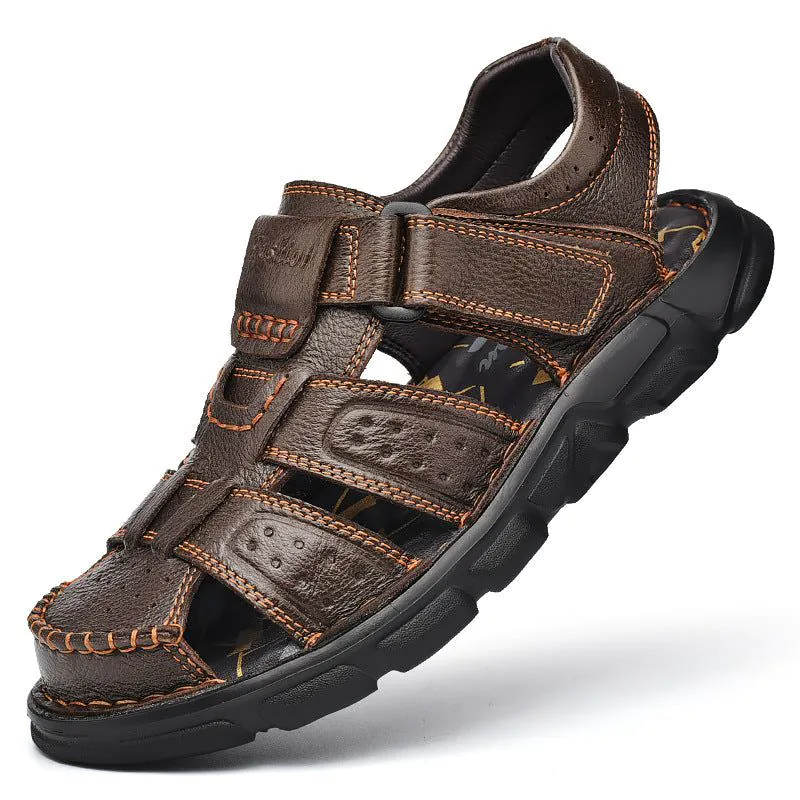 image-Tuttle Men's Cork Sandals - Black Size 48