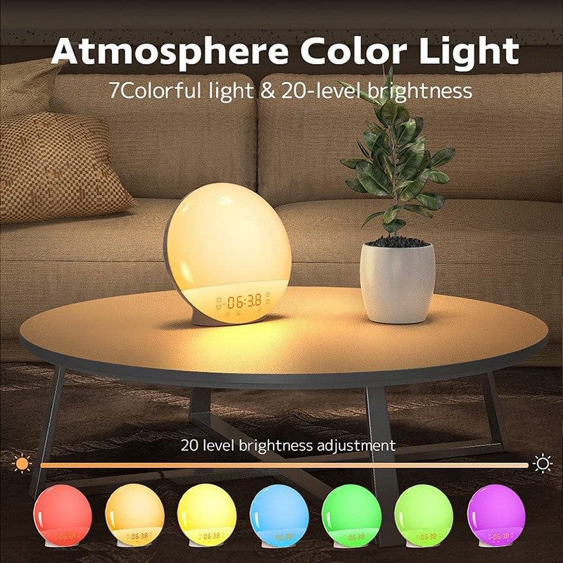 image-Wake Up Light Alarm Clock - Sunrise Sunset Simulation LED 