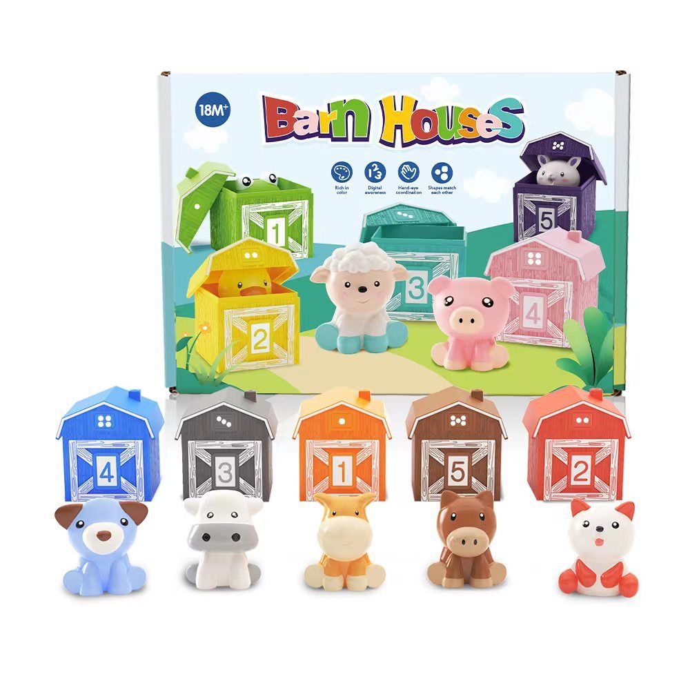 image-Rainbow House Counting Toy - Early Education Classification Toy