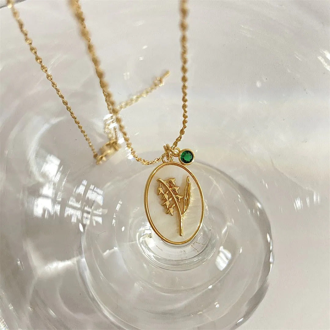 image-December Flower Necklace - Sunflower Copper Clavicle Chain 21-50cm 