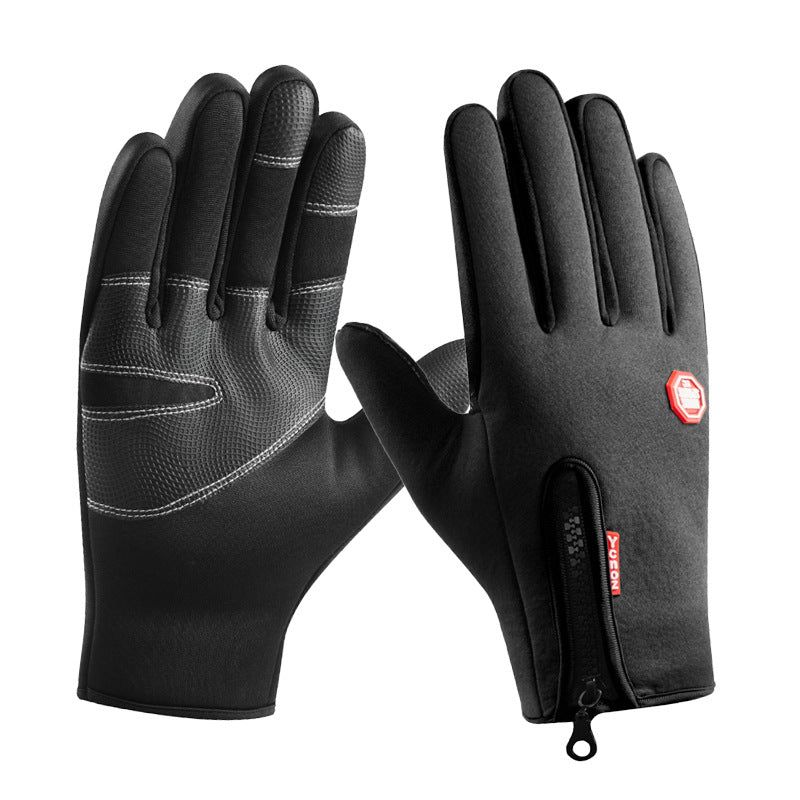 image-YCNOZ Full Finger Cycling Gloves - Gray Winter Touchscreen Unisex