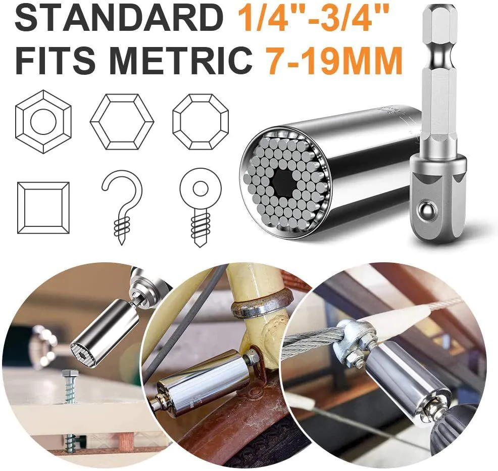 image-Universal Wrench Sleeve 7-19mm Chrome Vanadium