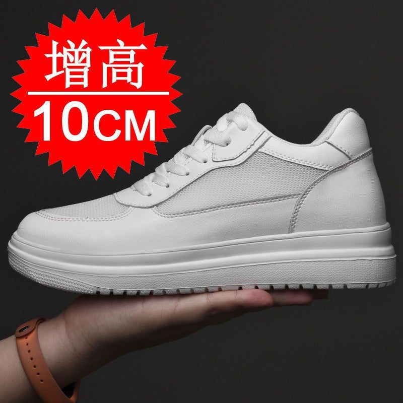 image-Men's Height-Increasing Sneakers White 10CM
