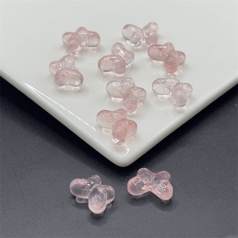 image-Glaze Butterfly Beads 10x14mm Vertical Hole 