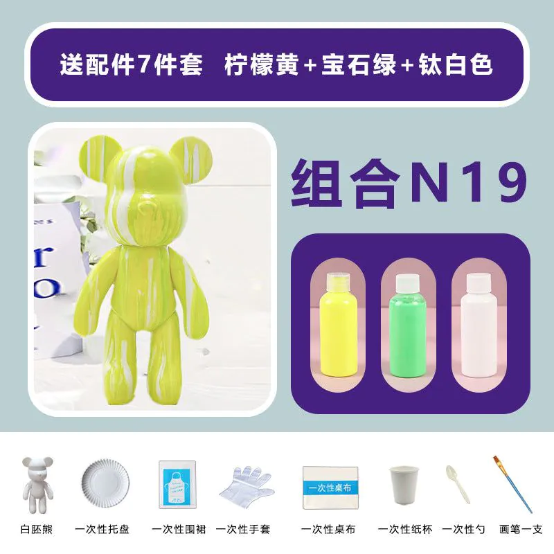 image-Fluid Bear DIY Paint Set - 6 Colors 60ml