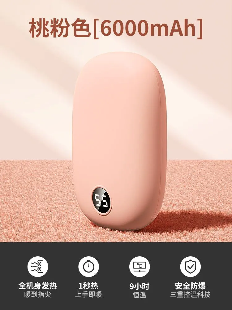 image-Mayback H2 USB Hand Warmer Power Bank - 6000mAh Black