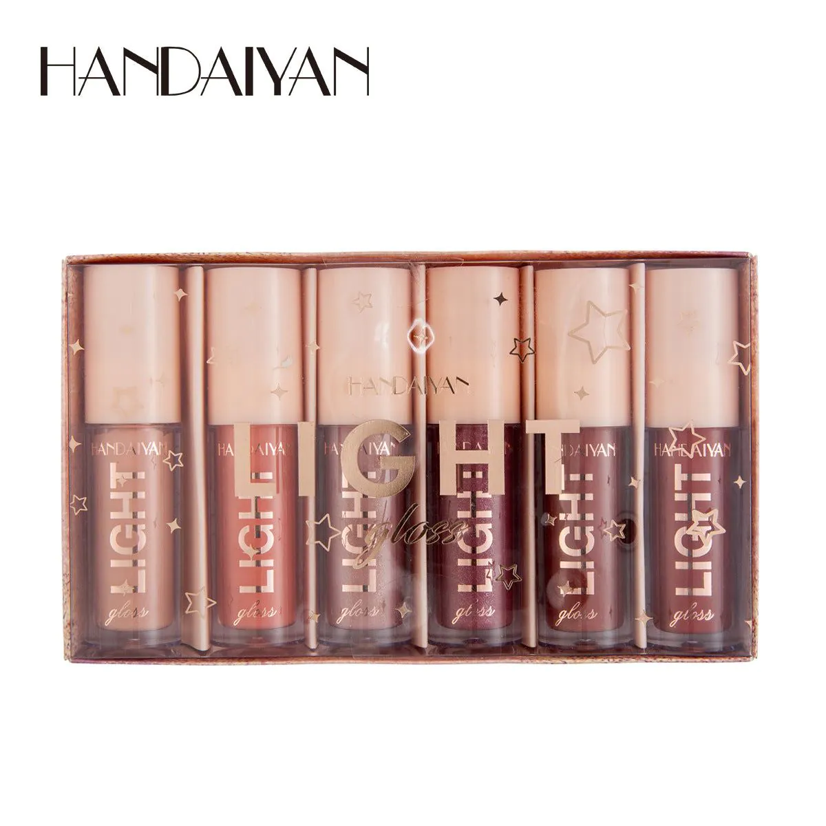 image-HANDAIYAN Mirror Lip Gloss Set 6 Piece - Type B