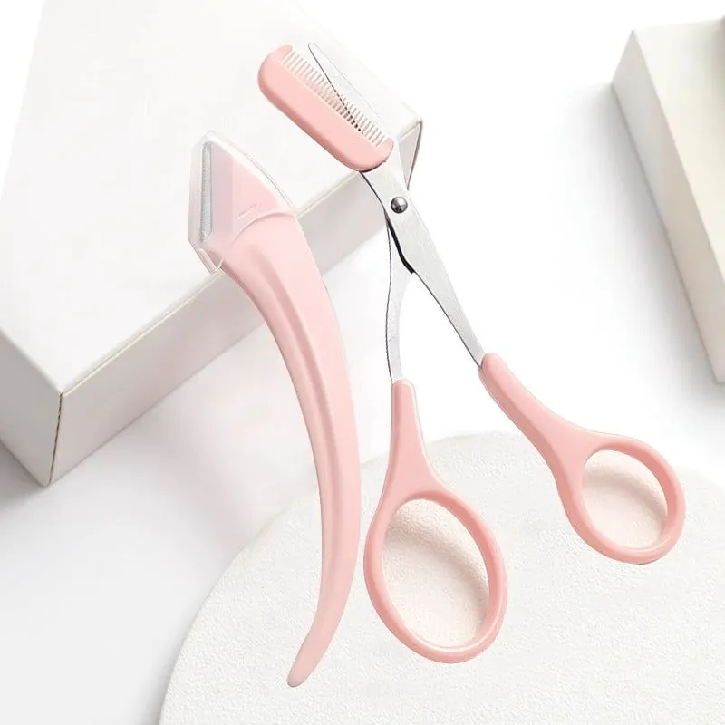 image-Portable Eyebrow Trimmer - Anti-Scratch Replaceable Blade