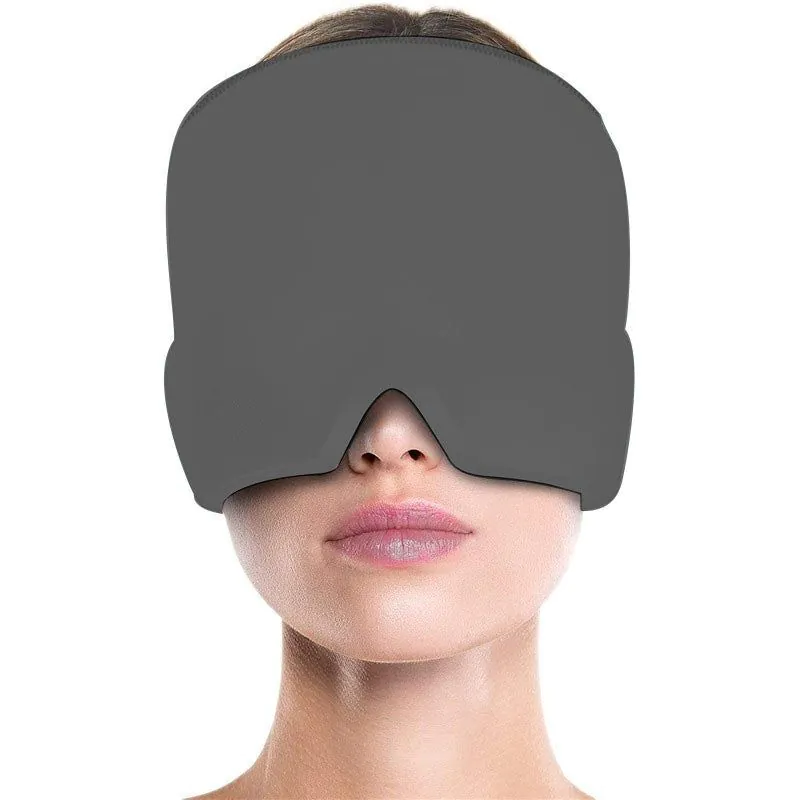 image-Ice Gel Compress Mask - Hydrogel Hot Cold Therapy 
