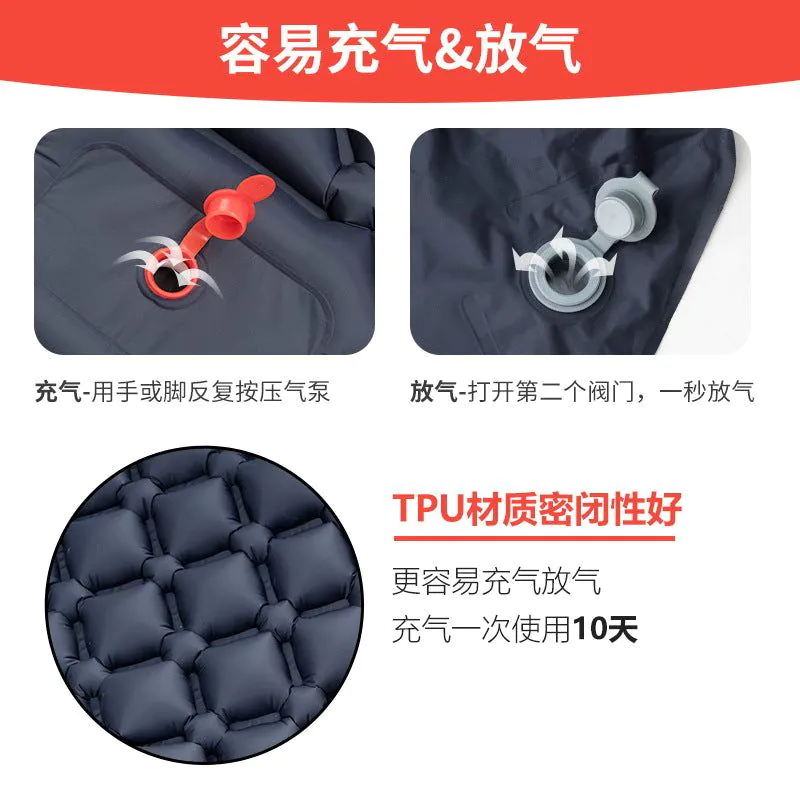 image-Outdoor Camping Inflatable Sleeping Pad TPU 590g