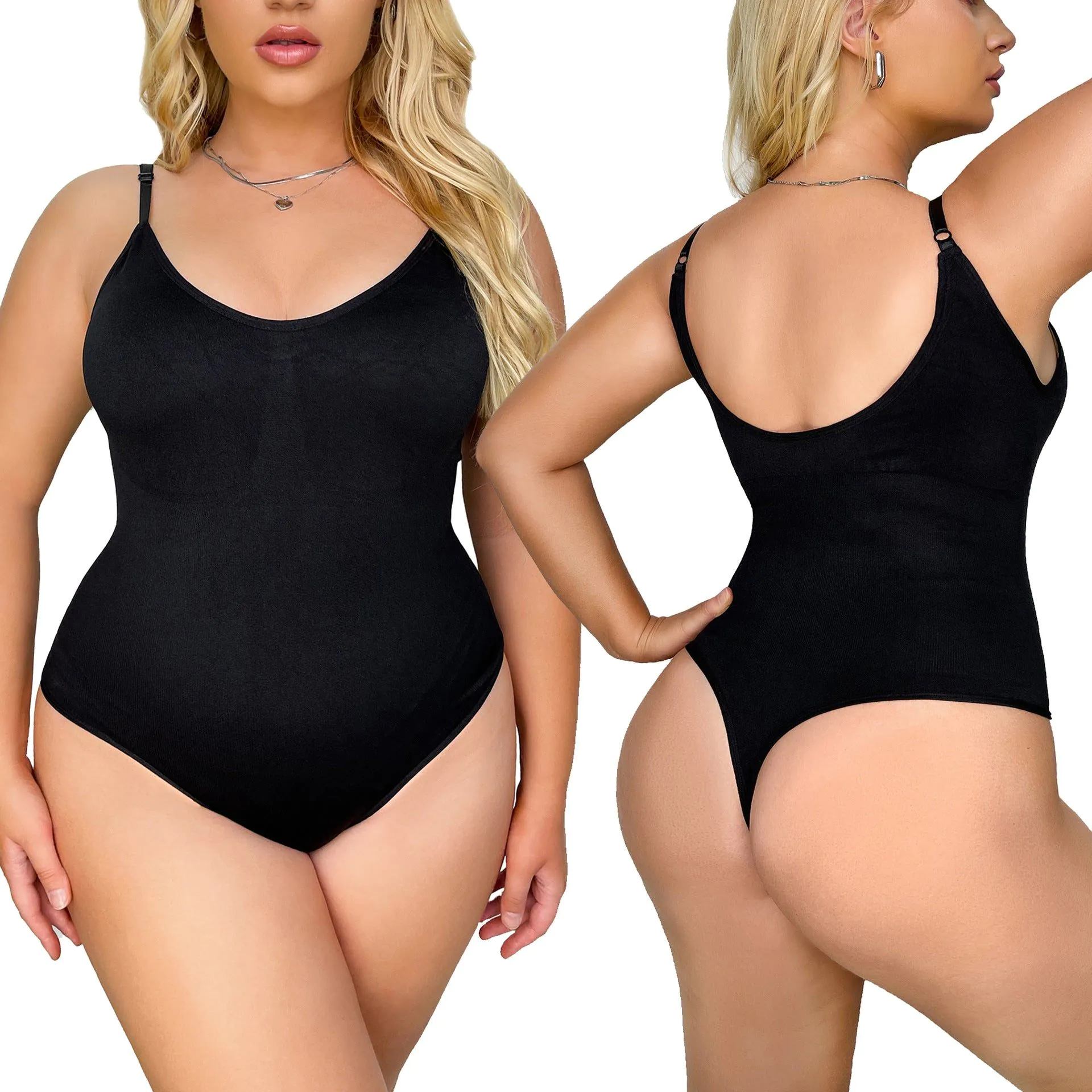 image-Oles Seamless Thong - Brown Nylon 3XL