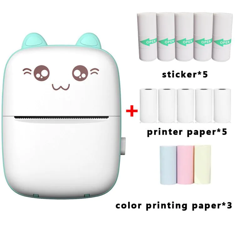image-A Tree Meow Printer - White Portable Sticker Printer