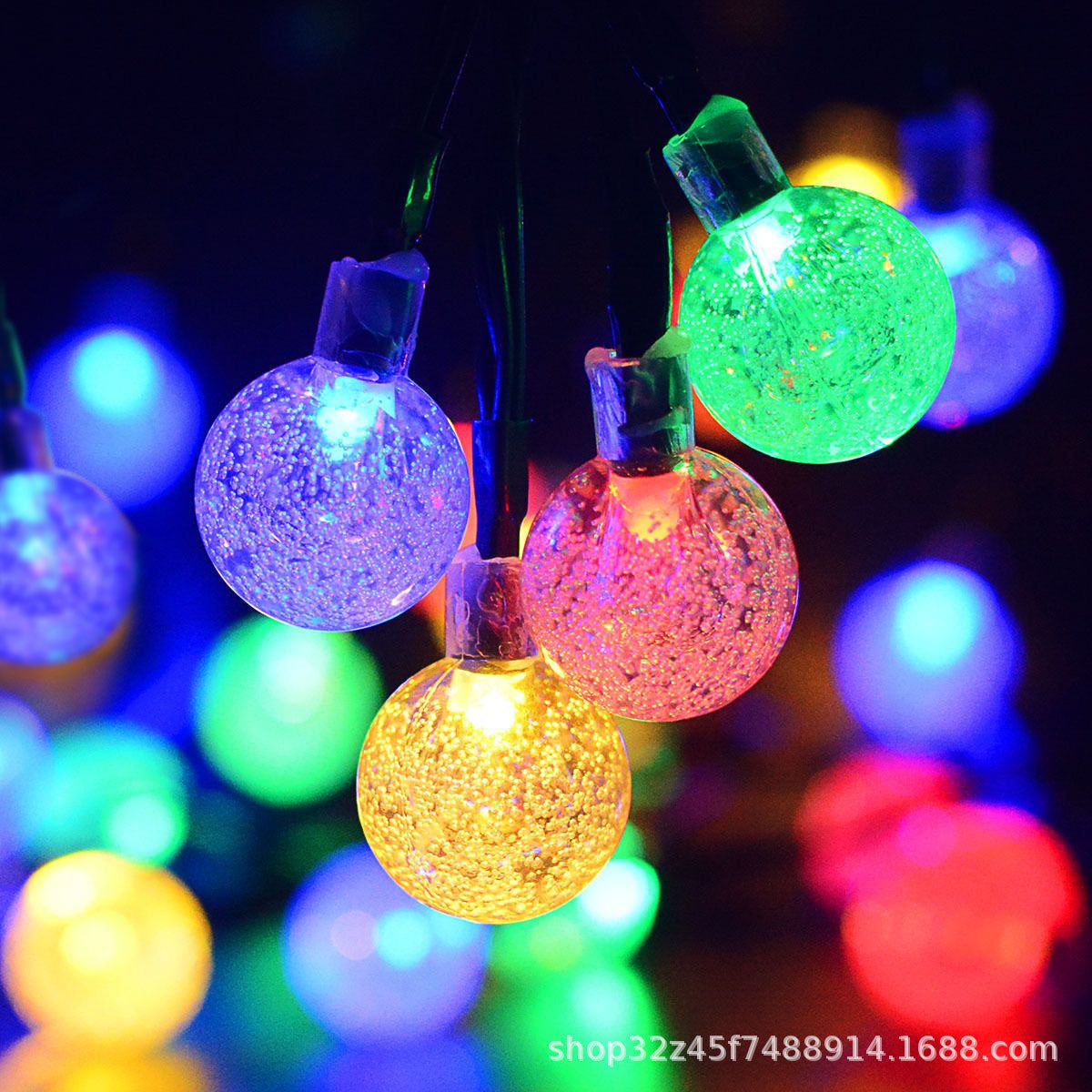 image-Yinghui Solar LED String Lights 30m 300 Lights White