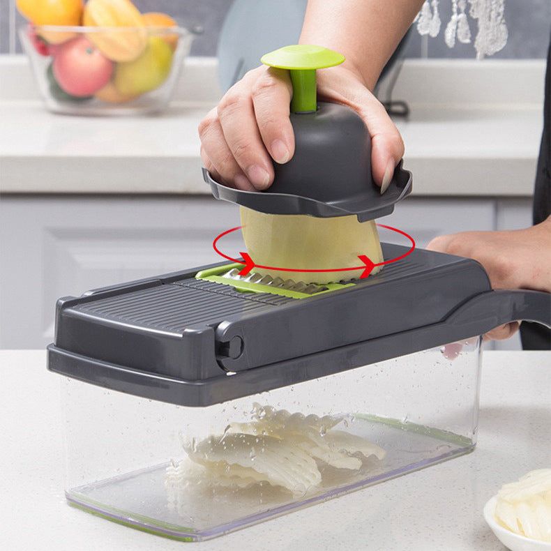 image-Multifunctional Vegetable Cutter Dicer Shredder 