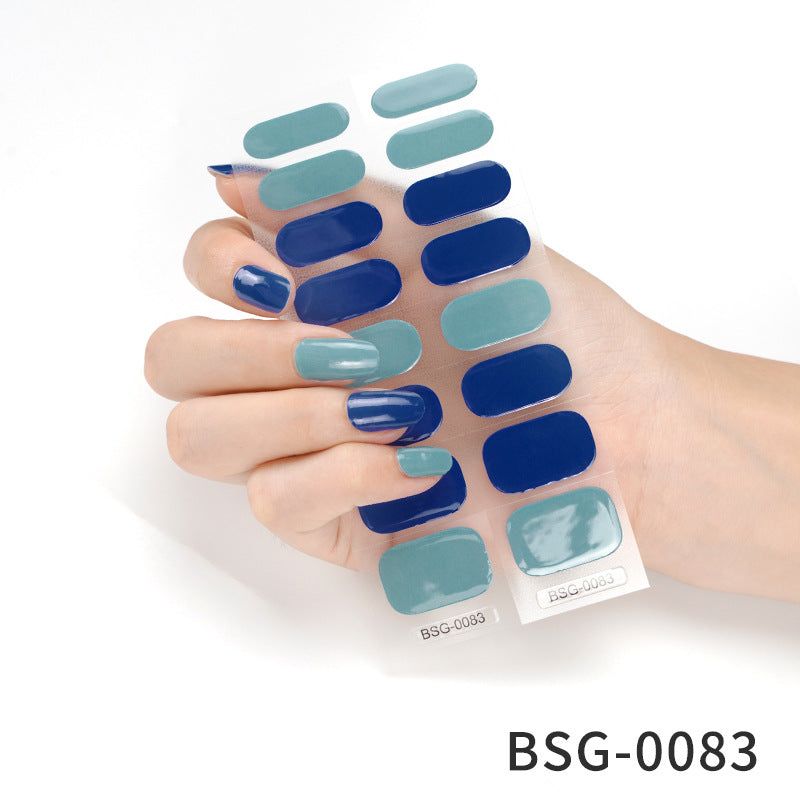 image-Gel Nail Stickers - Star Pattern Princess Series