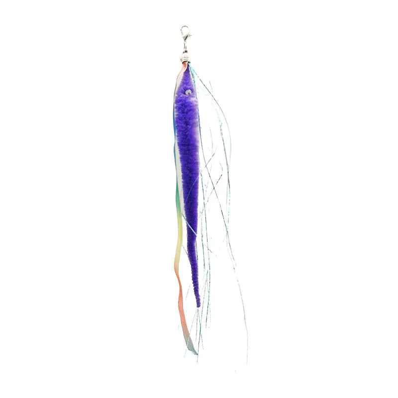 image-Cat Teaser Toy - Colorful Feather Bird Steel Wire Rod