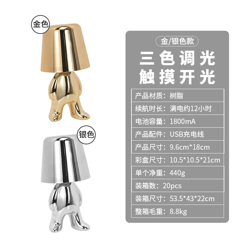 image-Refresh RGB Table Lamp Silver - 3 Color LED