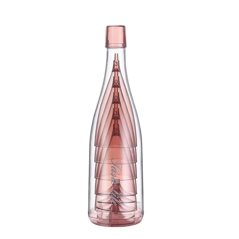 image-Plastic Wine Glass Set - Transparent 101-200ml