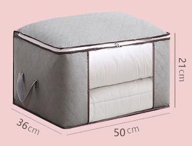 image-Quilt Storage Bag Under Bed - Foldable Non-woven