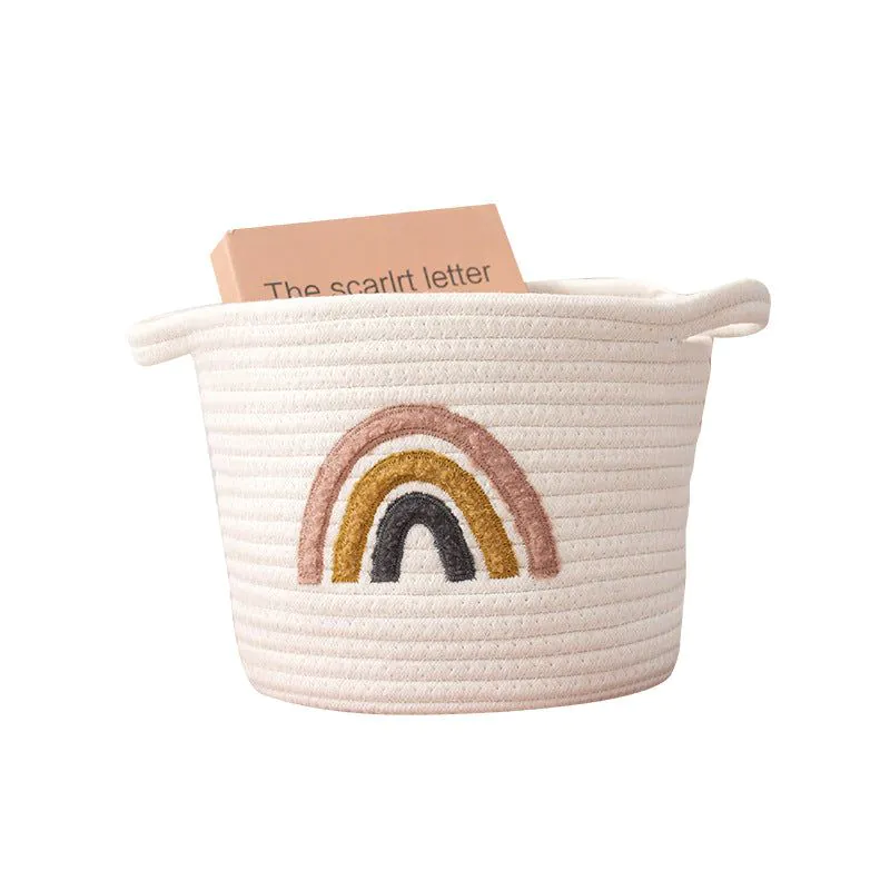 image-Yu Yang Storage Basket - Rainbow Cotton 20x25cm