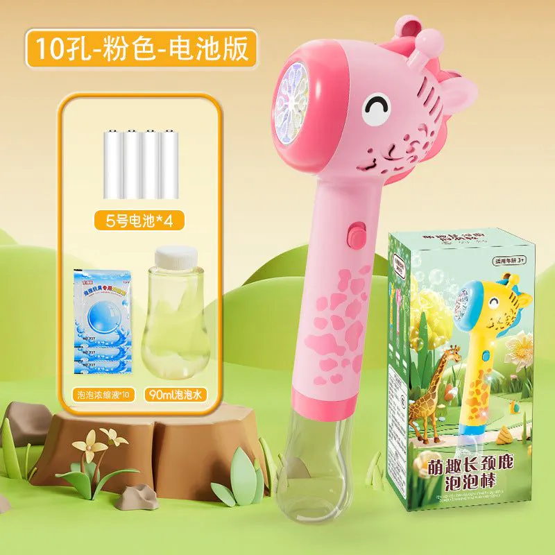 image-Dinosaur Bubble Machine - Green Electric Fan Toy
