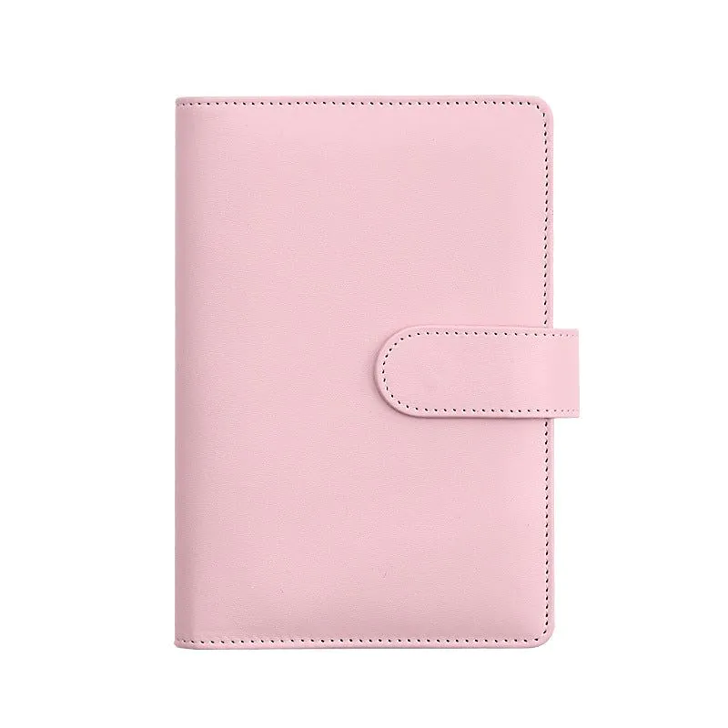 image-Macaron A6 Leather Notebook Budget Planner