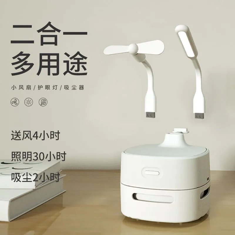 image-Gosuri Desktop Vacuum Cleaner - White Portable
