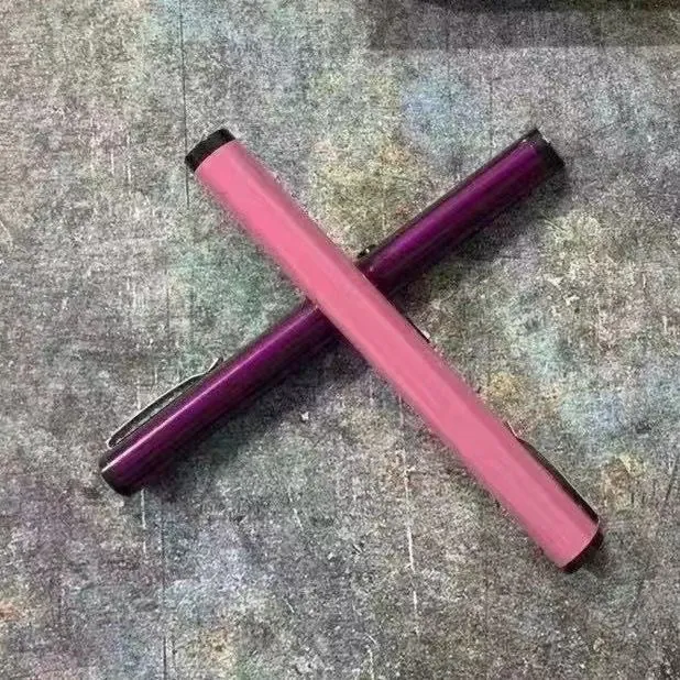 image-Pen Flashlight Purple Metal Spark Igniter USB Charging 2003