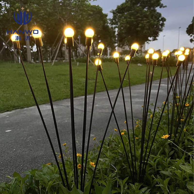 image-Solar LED Firefly Ground Light - Garden Lawn Decor