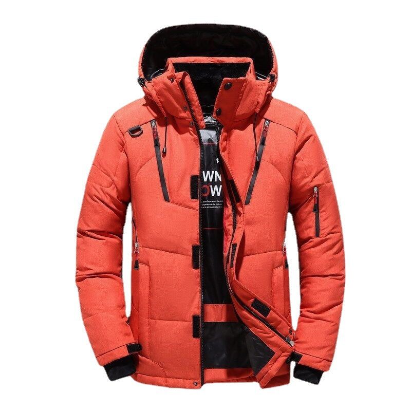 image-Men's Winter Sports Jacket - White Duck Down Polyester 