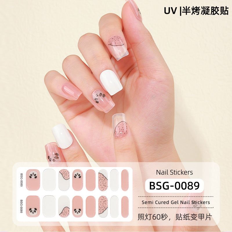image-Gel Nail Stickers - Star Pattern Princess Series