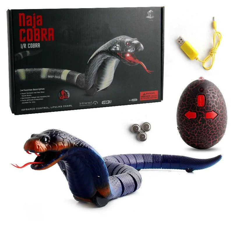 image-Remote Control Rattlesnake Toy - Silver