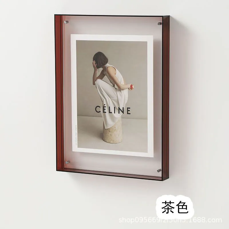 image-Acrylic Photo Frame - Table or Wall Mount