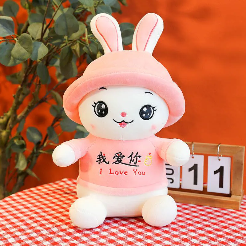 image-Jetson Rabbit Plush Doll - Pink Elastic Fleece