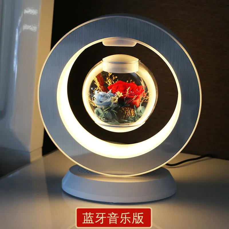 image-Rose Lovers Magnetic Levitation Flower - Blue