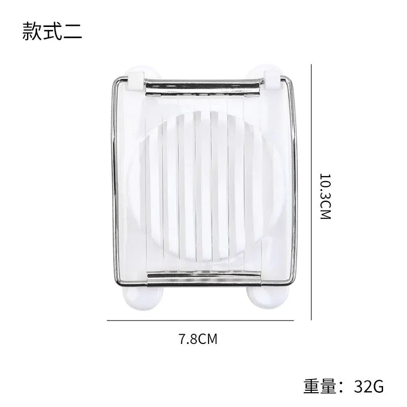 image-Egg Cutter - Stainless Steel Dual-Use White