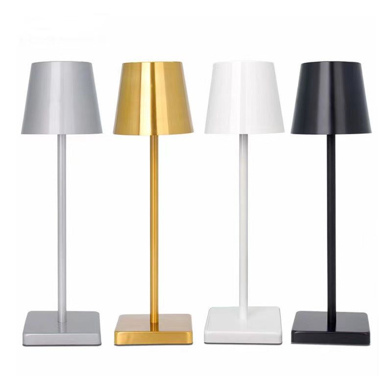 image-USB Charging Touch Night Light Lamp - Silver