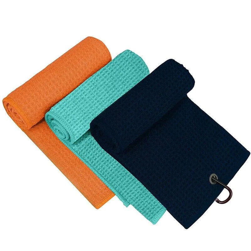 image-Waffle Golf Towel - Pineapple Grid Sports